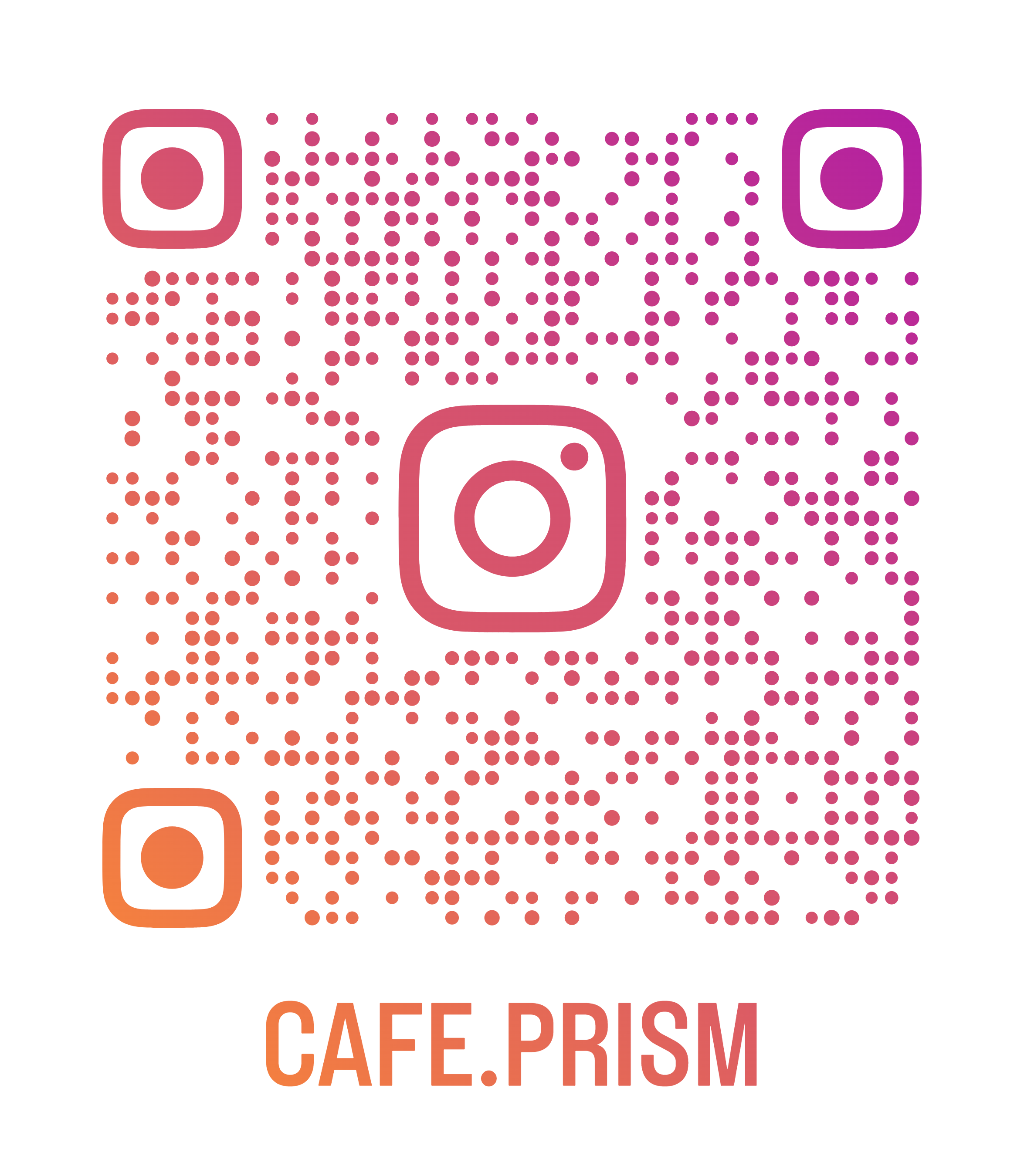 cafe PRISM Instagram QRコード