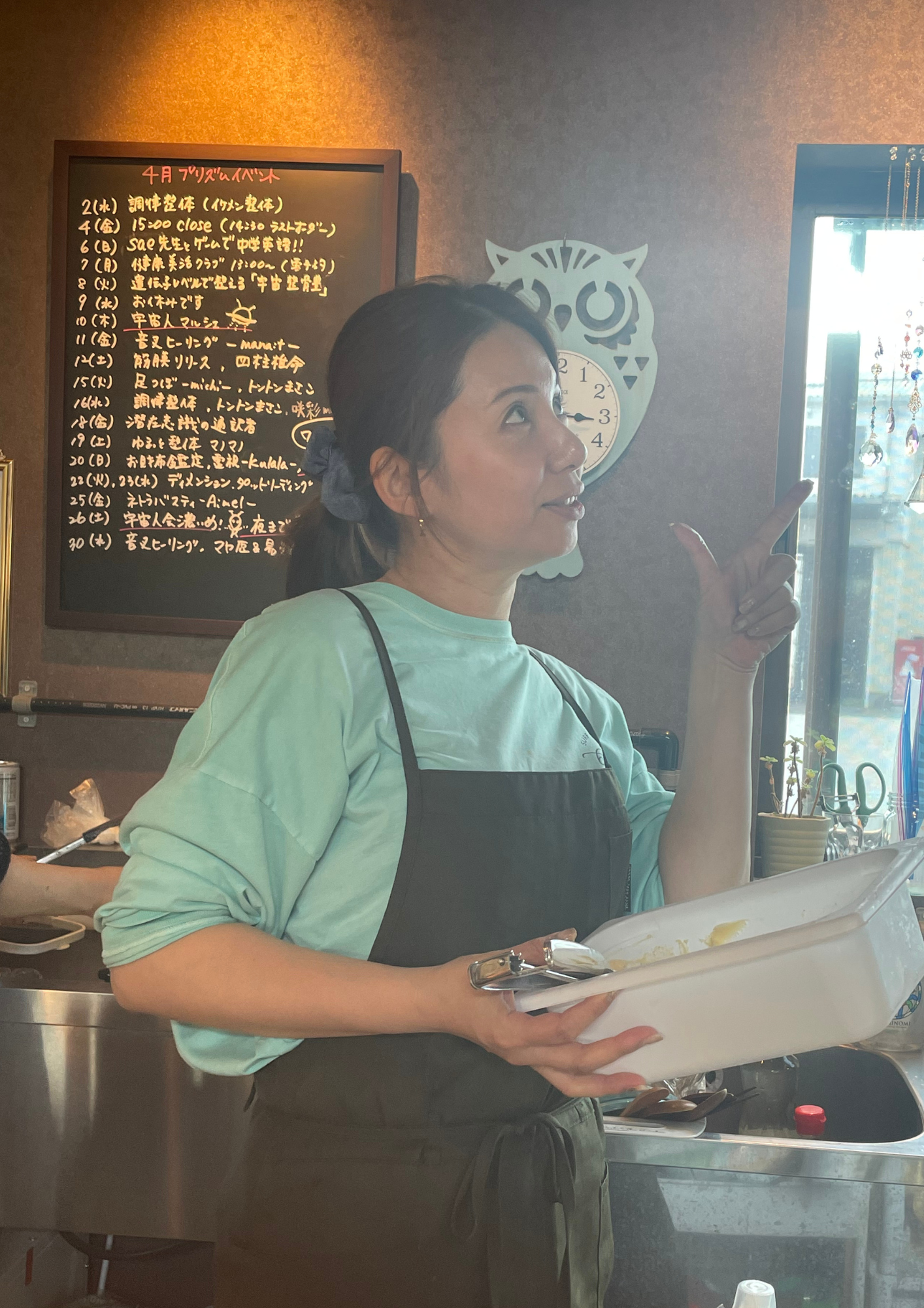 cafe PRISMオーナーのエミーさん